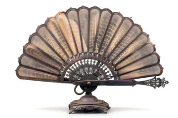 Vintage fan isolated on white