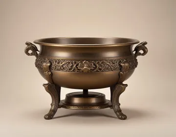 brasero antiguo bronce