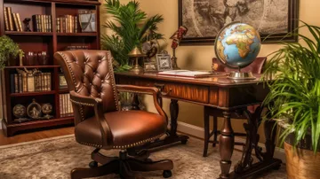 Inspiring office interior design Traditional style Generative AI AIG 31