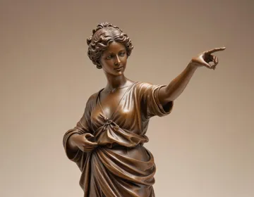 Escultura de calamina antigua