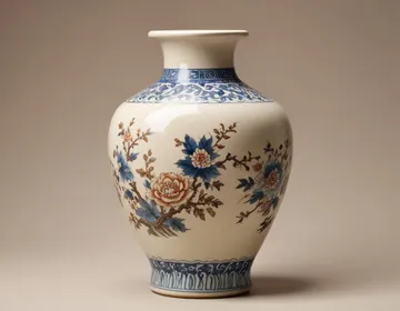 Jarrón chino antiguo de porcelana