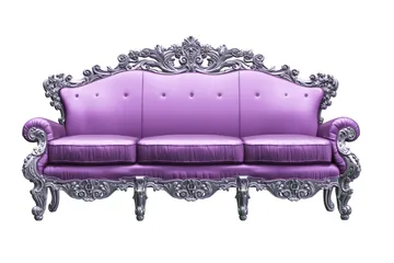 Baroque sofa  witht pink worker strikes